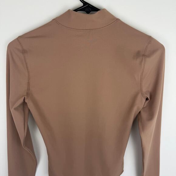 NWT Abercrombie & Fitch Womens Soft A&F Collection Seamless Tan Bodysuit Small - Picture 5 of 9